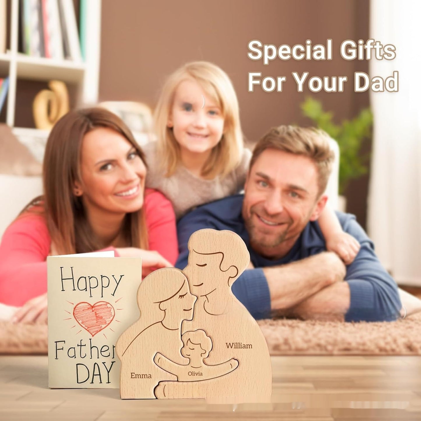 Wooden Jigsaw Family