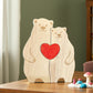 Wooden Bear Family